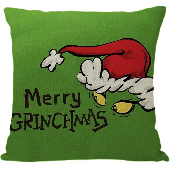 Private Label Other - Green Merry GRINCHMAS Pillowcase NWOT
